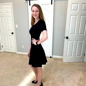 Sandro black summer dress - mini - short sleeve